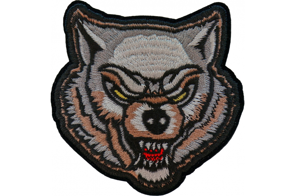 Scary Wolf Iron on Patch by Ivamis Patches