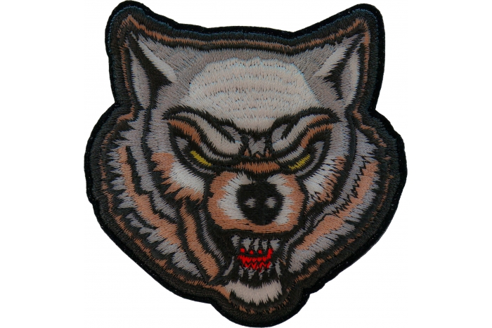 Scary Wolf Iron on Patch