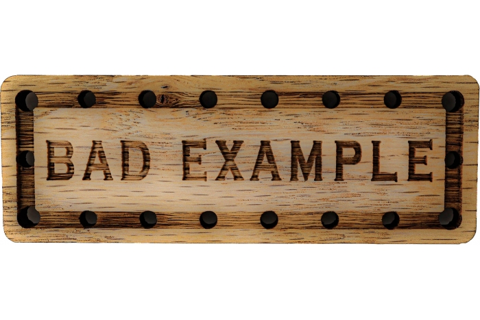 Bad Example Oak Wood Patch