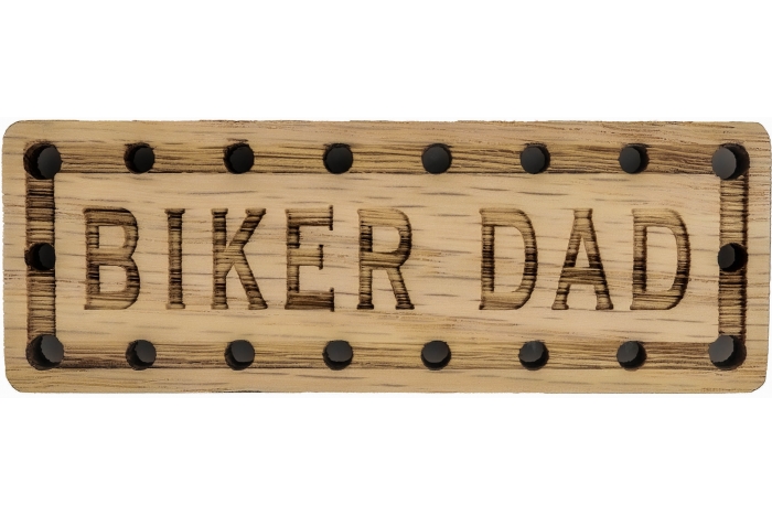 Biker Dad Oak Wood Patch