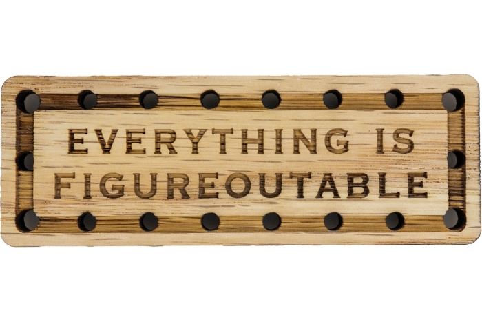 Everything is Figureoutable Oak Wood Patch