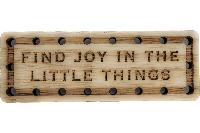 Find Joy in the Little Things Wood Oak Patch