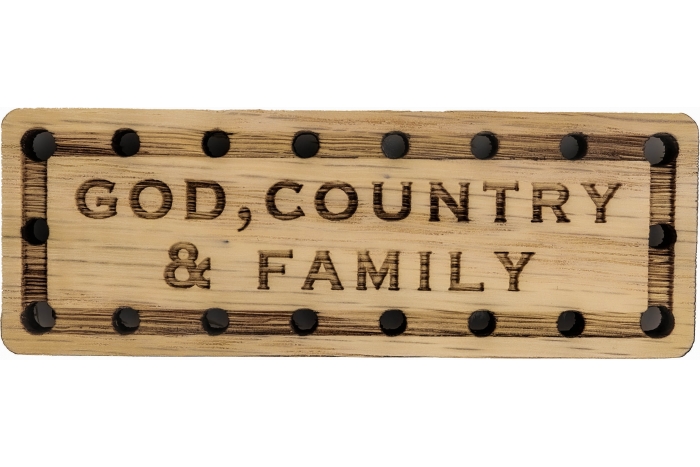 God Country Family Oak Wood Patch