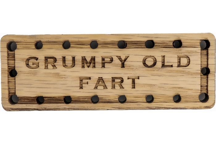 Grumpy Old Far Oak Wood Patch