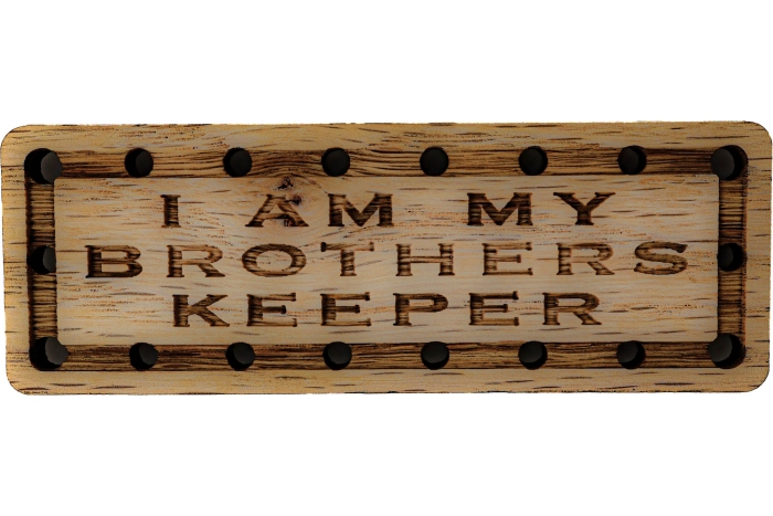 I am my Brothers Keeper Oak Wood Patch