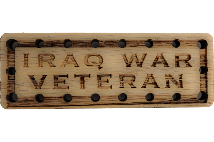 Iraq War Veteran Oak Wood Patch