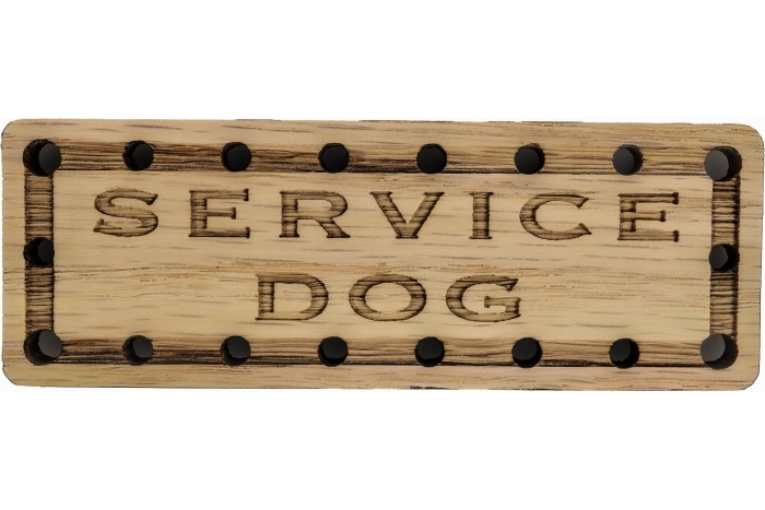 Service Dog Oak Wood Patch