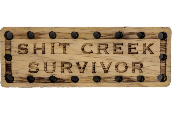 Shit Creek Survivor Oak Wood Patch