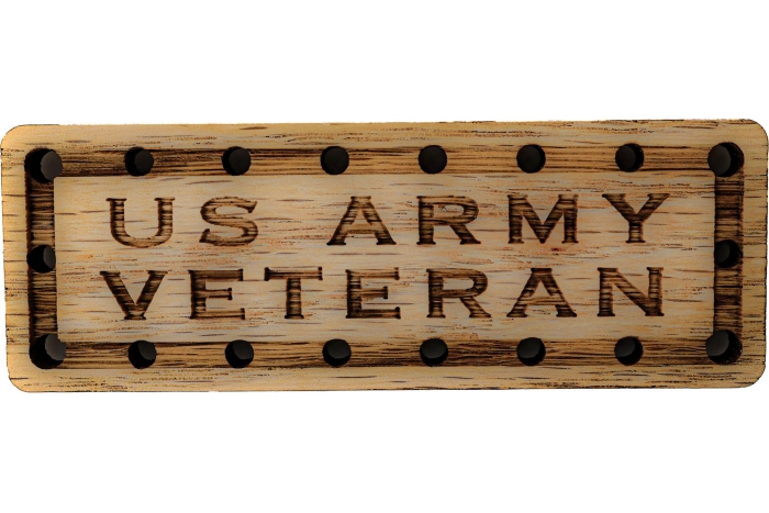 US Army  Veteran Oak Wood Patch