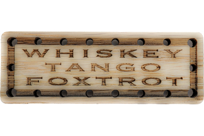 Whiskey Tango Foxtrot Wood Oak Patch