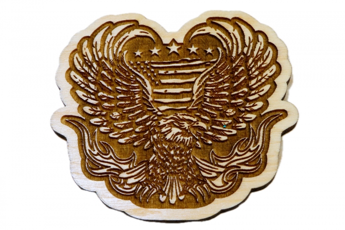 American Flag Eagle Wood Decor