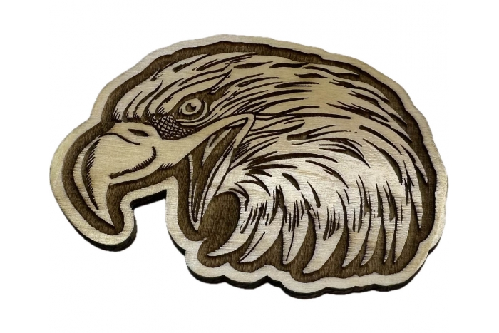 Eagle Head Wood Decor