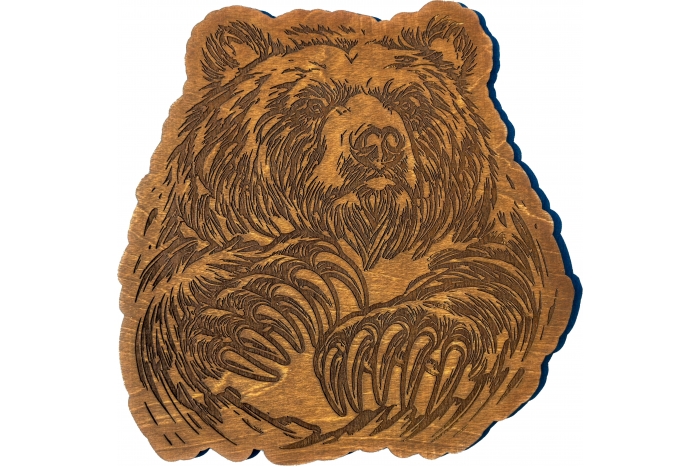Giant Claw Bear Wood Wall Decor