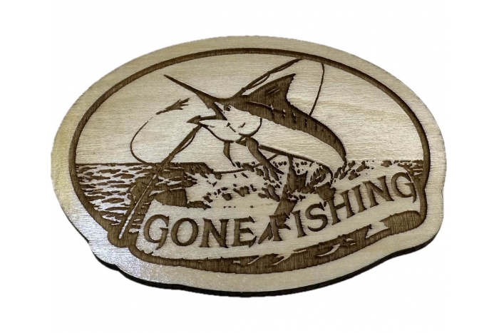 Gone Fishing Sail Fish Wood Decor Gone Fishing Sail Fish Wood Decor