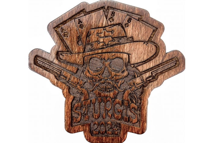 Sturgis 2024 Wild Bill Aces and Eights Small Wall Decor