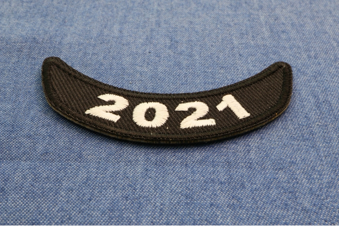 2021 Year Rocker Patch Lower White diagonal view