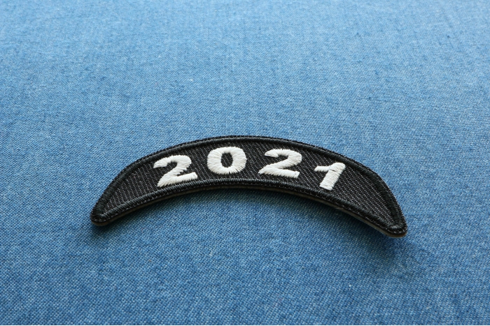 2021 Year Rocker Patch Upper White diagonal view