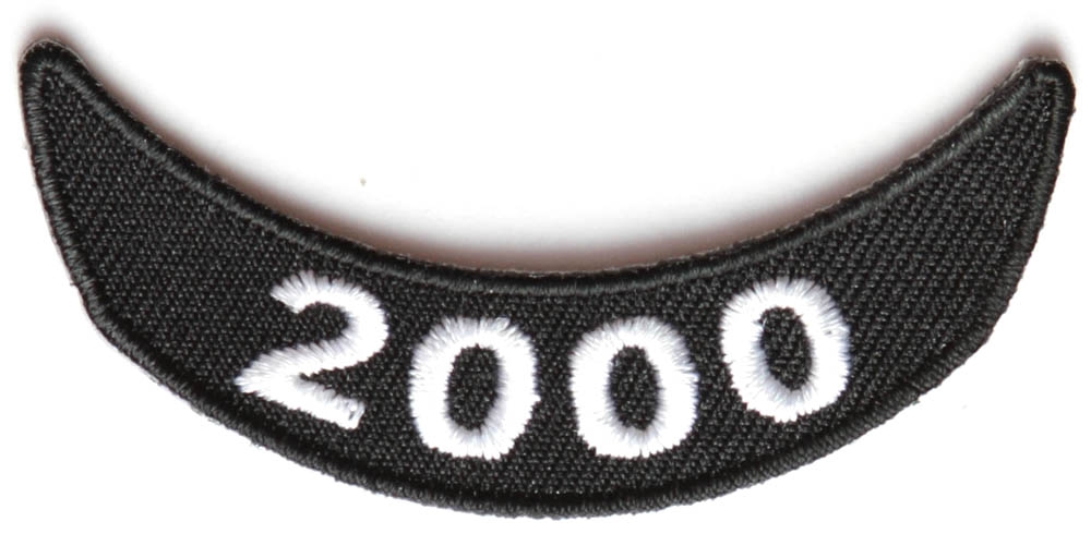 2000 Lower Rocker Patch In Black White