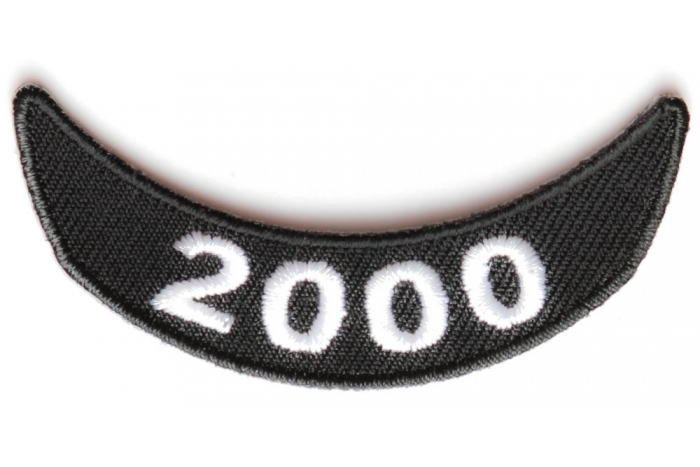 2000 Lower Rocker Patch In Black White
