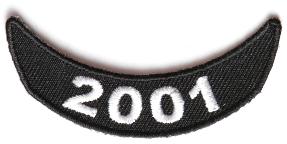 2001 Lower Rocker Patch In Black White