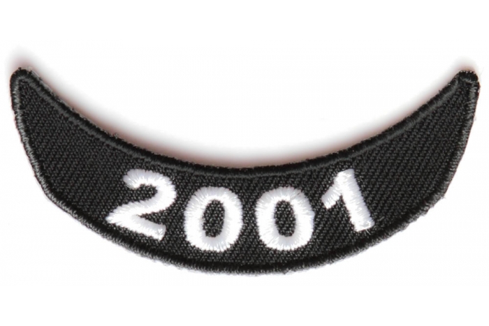 2001 Lower Rocker Patch In Black White