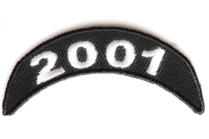 2001 Upper Rocker Patch In Black White