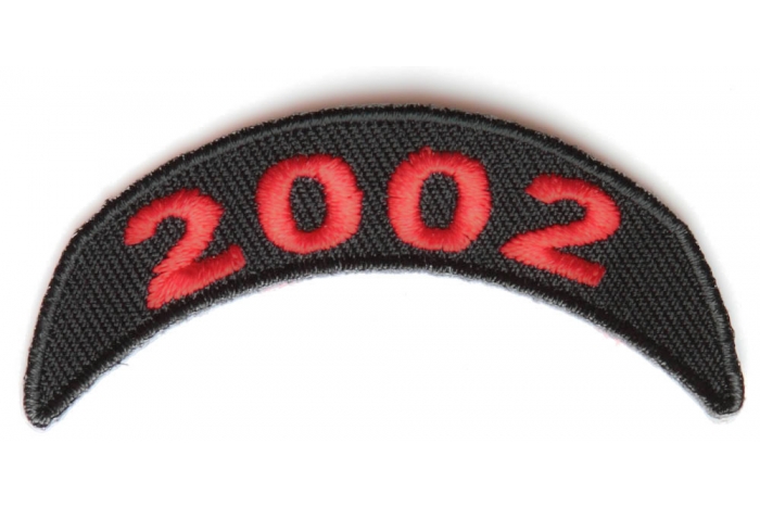 2002 Upper Year Rocker Patch In Red