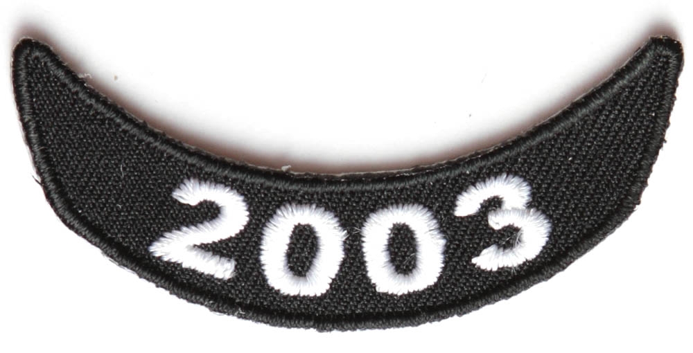 2003 Lower Rocker Patch In Black White