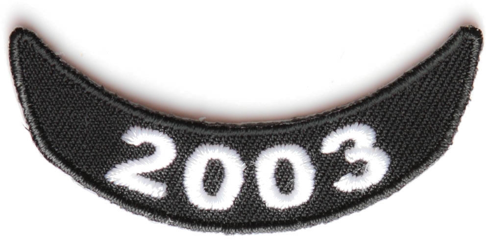 2003 Lower Rocker Patch In Black White