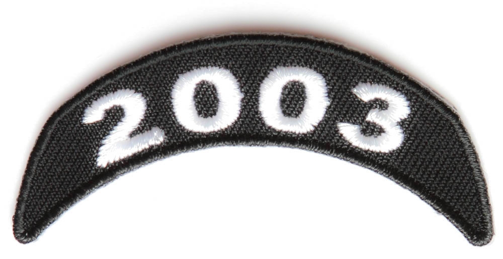 2003 Upper Rocker Patch In Black White