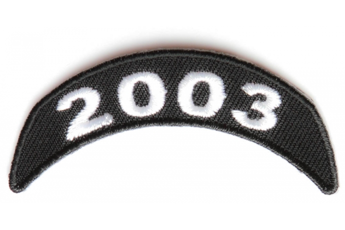 2003 Upper Rocker Patch In Black White