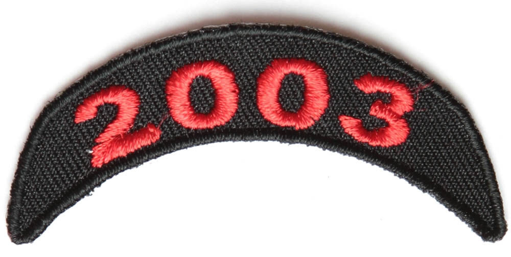 2003 Upper Year Rocker Patch In Red