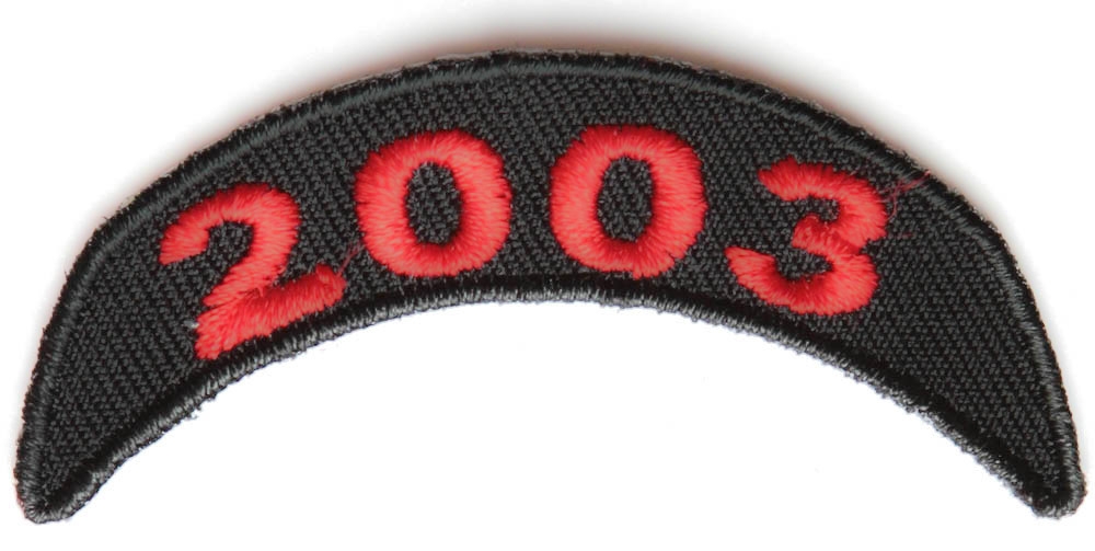 2003 Upper Year Rocker Patch In Red