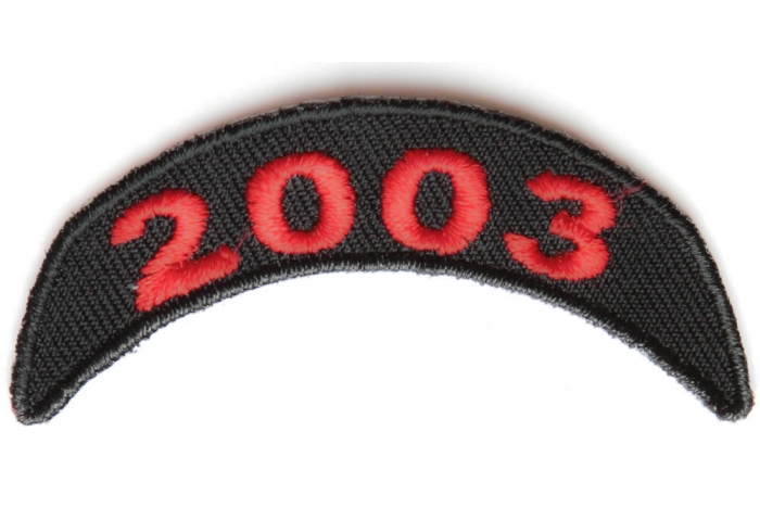 2003 Upper Year Rocker Patch In Red