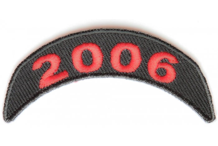 2006 Upper Year Rocker Patch In Red