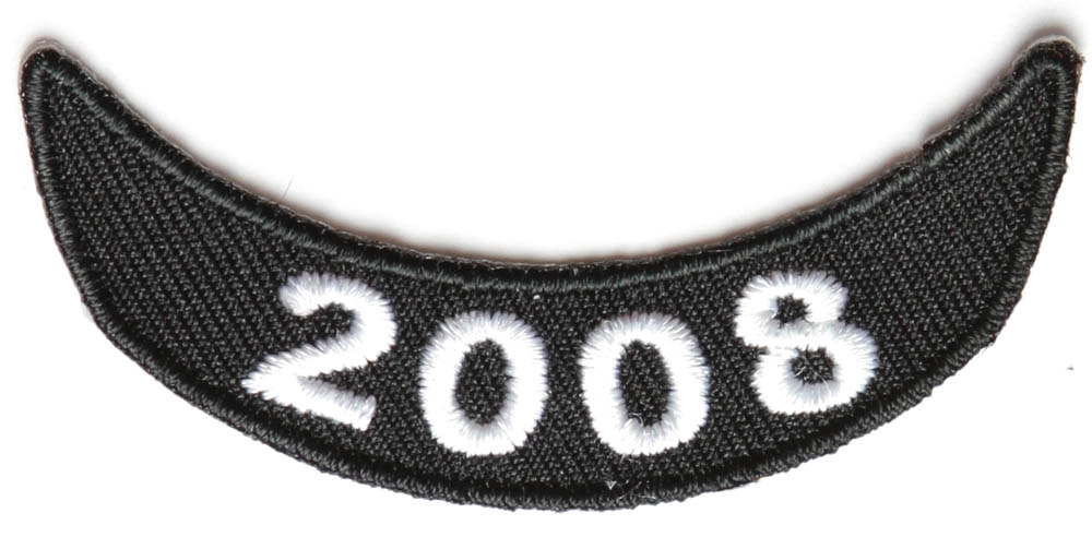 2008 Lower Rocker Patch In Black White