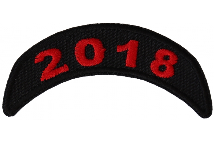 2018 Black and Red Rocker Patch