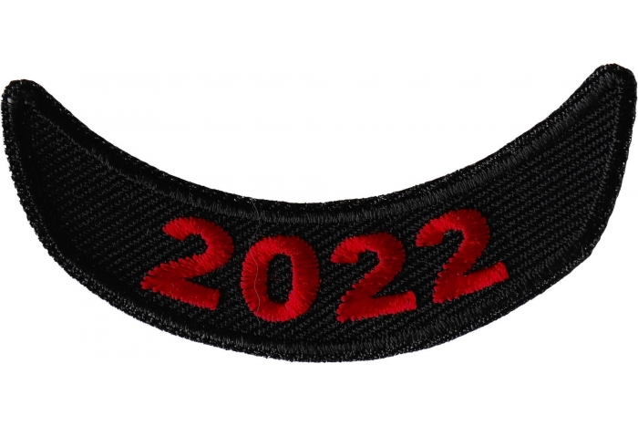 2022 Red Lower Rocker Year Patch