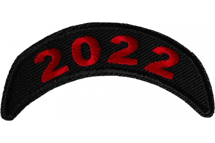 2022 Red Upper Rocker Year Patch