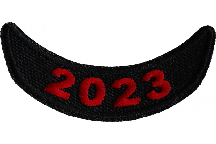 2023 Year Patch Lower Rocker Red