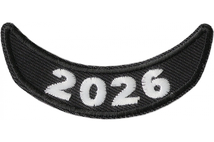 White Patch Rocker 2026 Lower Rocker White Year Patch by Ivamis Patches