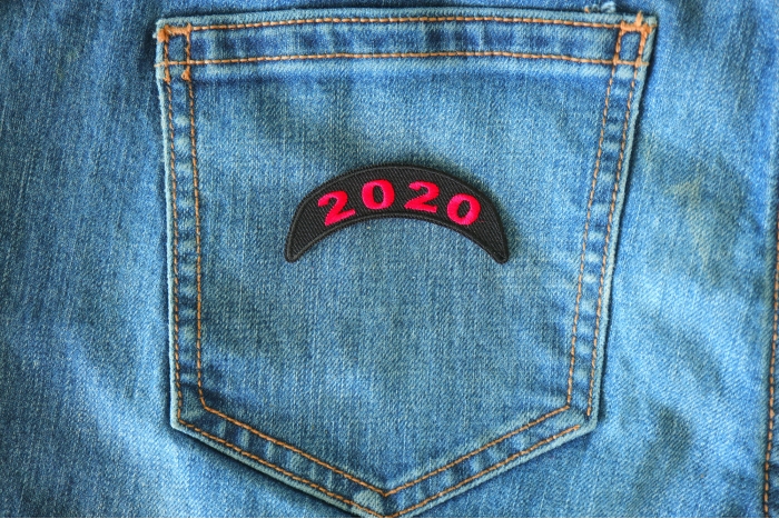 2020 Upper Red Rocker Patch shown on jeans