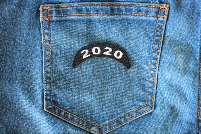 2020 Upper White Rocker Patch shown on jeans