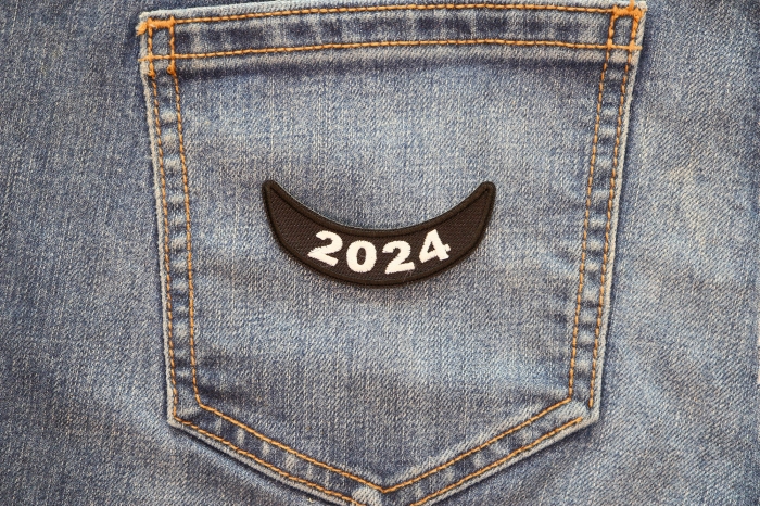 2024 Patch Lower Rocker White shown on jeans