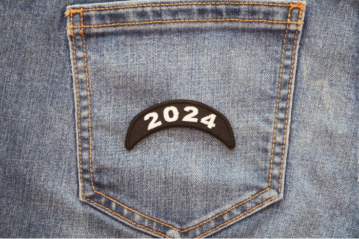 2024 Patch Upper Rocker White shown on jeans