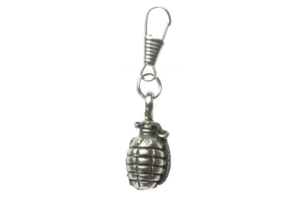 Grenade Zipper Pull