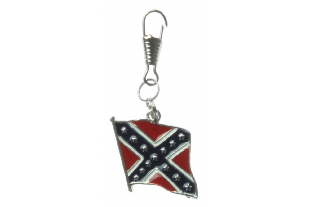 Rebel Flag Zipper Pull