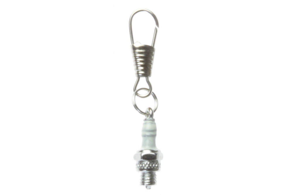 Spark Plug Zipper Pull