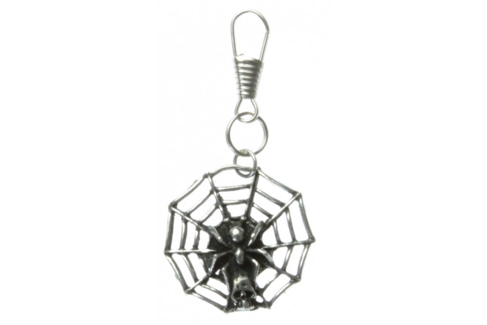 Spider With Web Zipper Pull