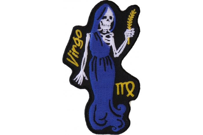 Virgo Skull Zodiac Patch